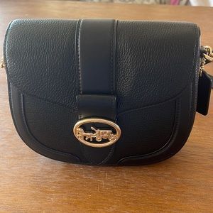 Black coach side purse